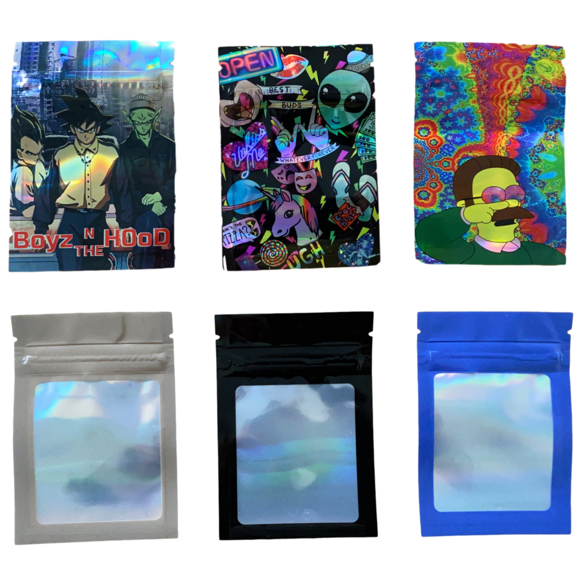 Animated Hologram Pouch with window Emballage Moula